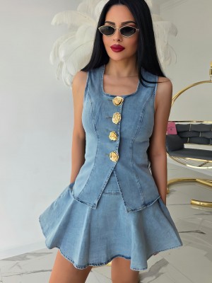 Дънков комплект Luxe Rose Denim