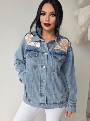 Дънково яке Denim Lace Elegance