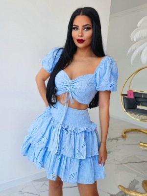 Дантелен сет Festival blue