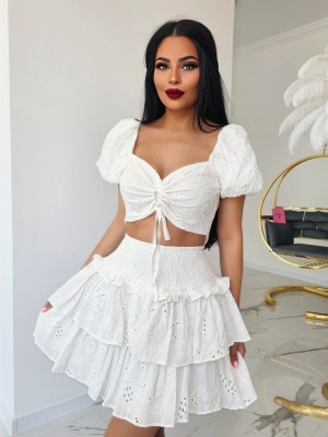 Дантелен сет Festival white
