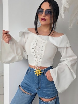 Ефектна риза тип корсет  Bella