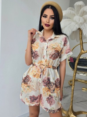 Гащеризон с лен и памук Sweet Bloom