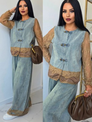 Комплект Boho Denim & Lace