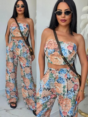 Комплект бюстие и панталон Floral Duo