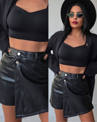 Кожени панталонки Classy