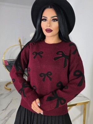 Красив пуловер с панделки