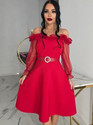 Кукленска рокля с тюл