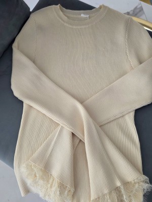 Блузка от фино плетиво Beige