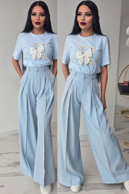 Панталон с невероятна кройка Blue