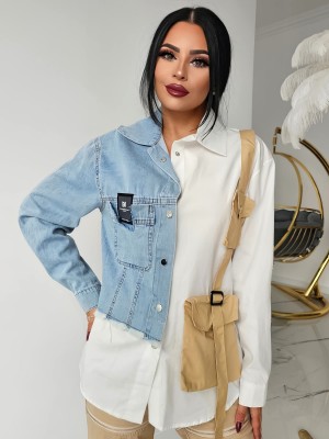 Риза в комбинация с деним Trend