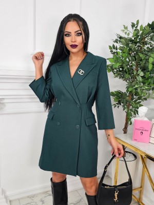 Рокля Exclusive Number dark green