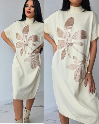 Рокля с ефирна кройка Flower