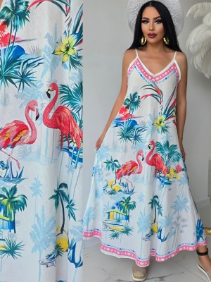 Рокля Tropic с лен