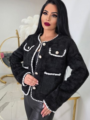 Сако от кашмир в черно