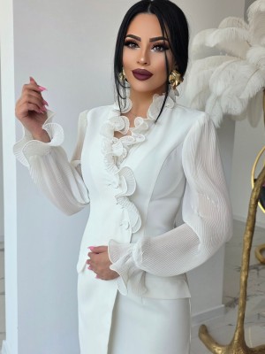 Стилна рокля Angel White Dress
